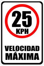 Señal de tránsito velocidad